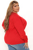 Fake Smile Sweatshirt - Red