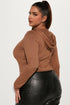 Rock On Distressed Hoodie - Camel