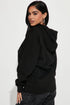 I'm Not Social Oversized Hoodie - Black