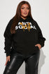 I'm Not Social Oversized Hoodie - Black
