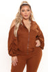 Good For You Ruched Pant Set - Brown