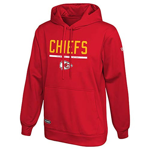 New Era NFL Men's Safety Performance Pullover Hooded Sweatshirt, Pro Football Fleece Hoodie