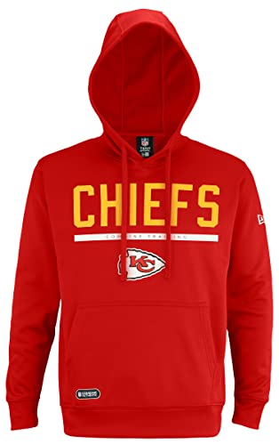 New Era NFL Men's Safety Performance Pullover Hooded Sweatshirt, Pro Football Fleece Hoodie